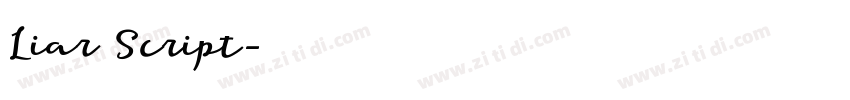 Liar Script字体转换